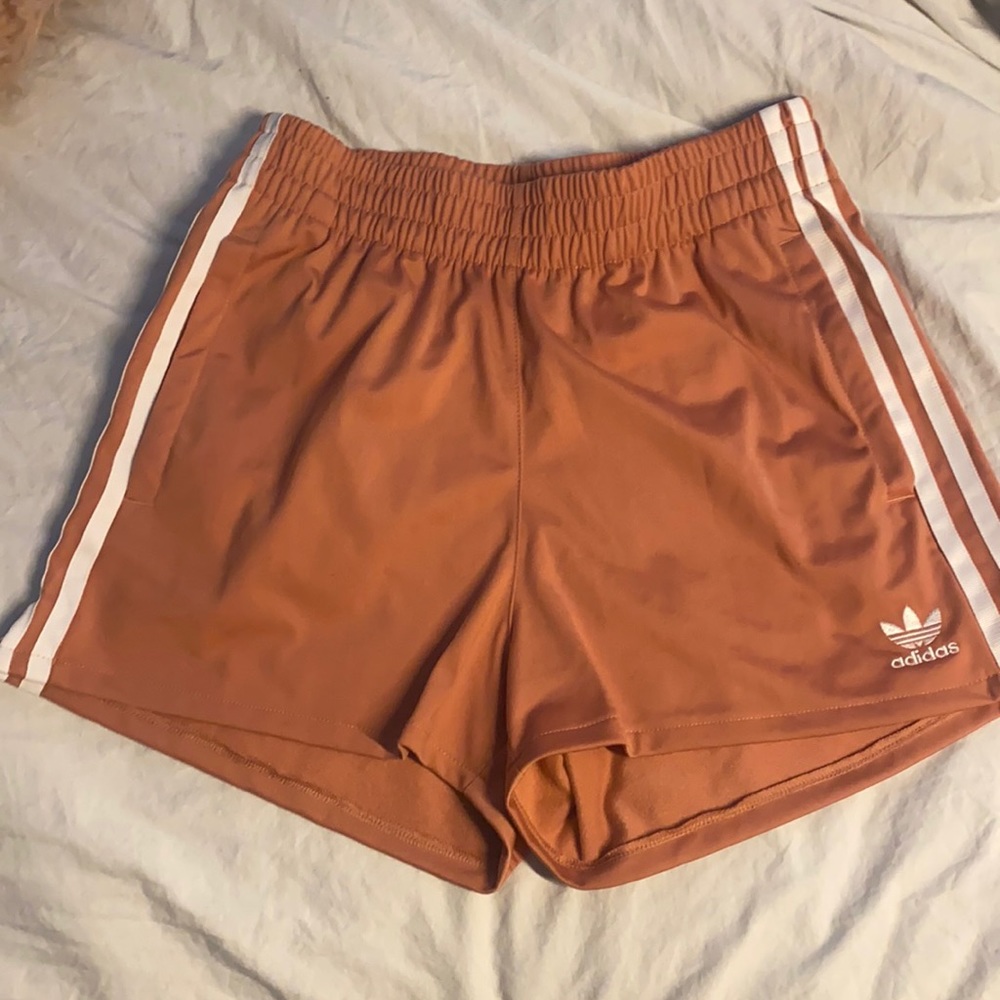 Pink adidas shorts